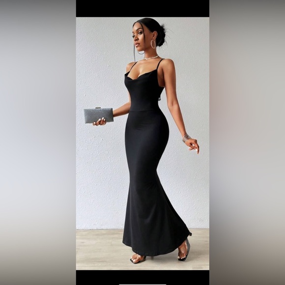 SHEIN Dresses & Skirts - New without tag SHEIN Black Maxi Dress